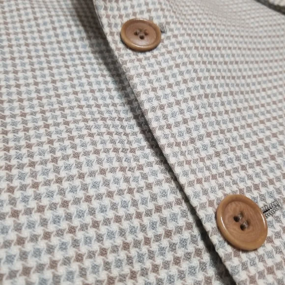 Enrico Coveri Italian Men's Classic Checkered Blazer - Picture 14 of 15